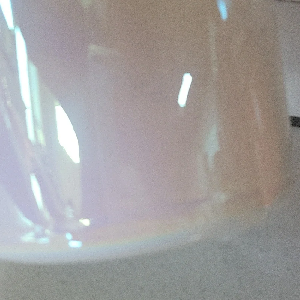 Vintage E.O. Brody Irridescent Hand Blown Glass Vase Large Made in USA MCM